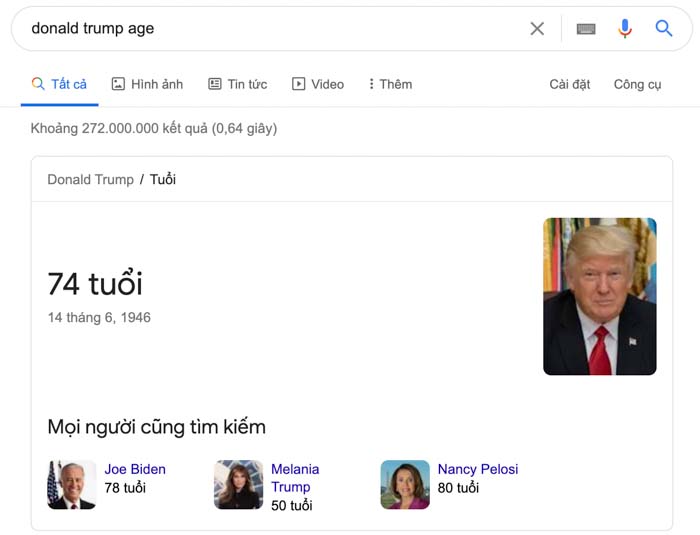 Donald trump age