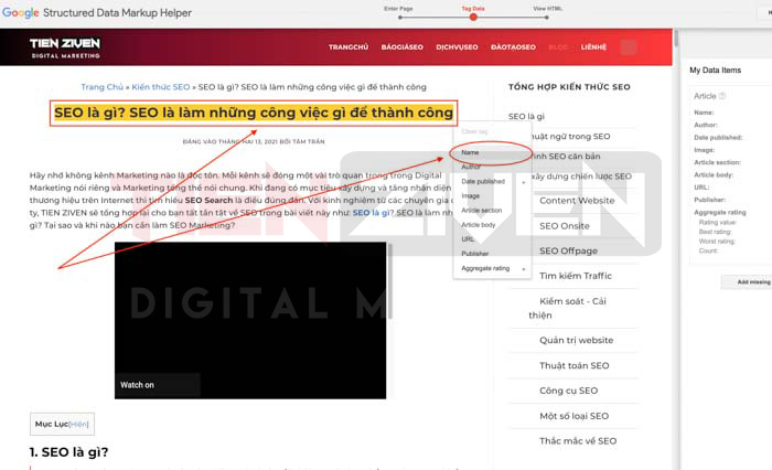 hoc seo web