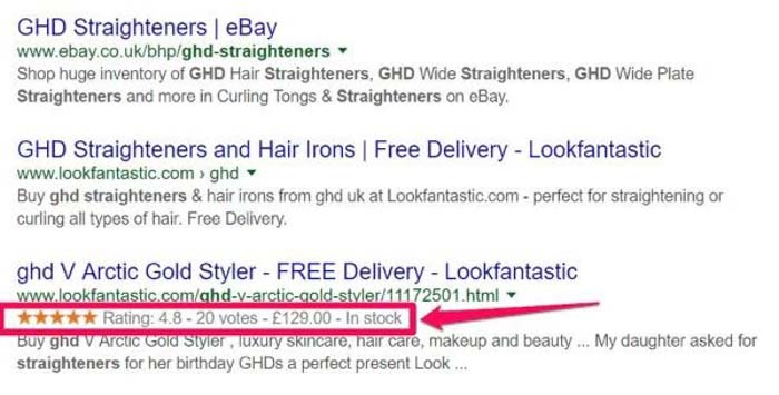 rich snippets la gi