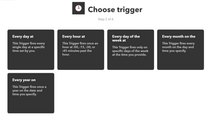 trigger ifttt