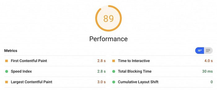 google pagespeed insights