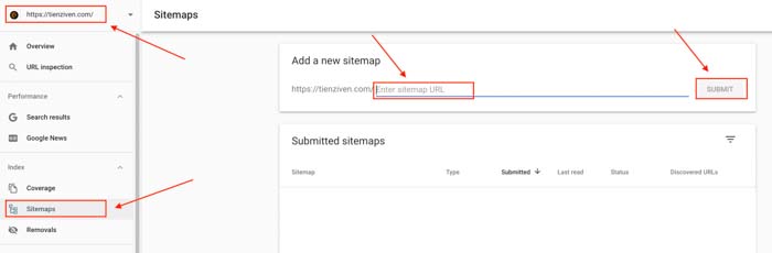 cach submit website len google