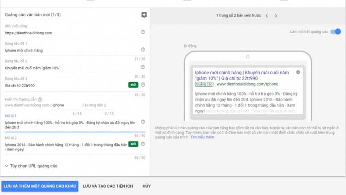 cach chay google adword hieu qua